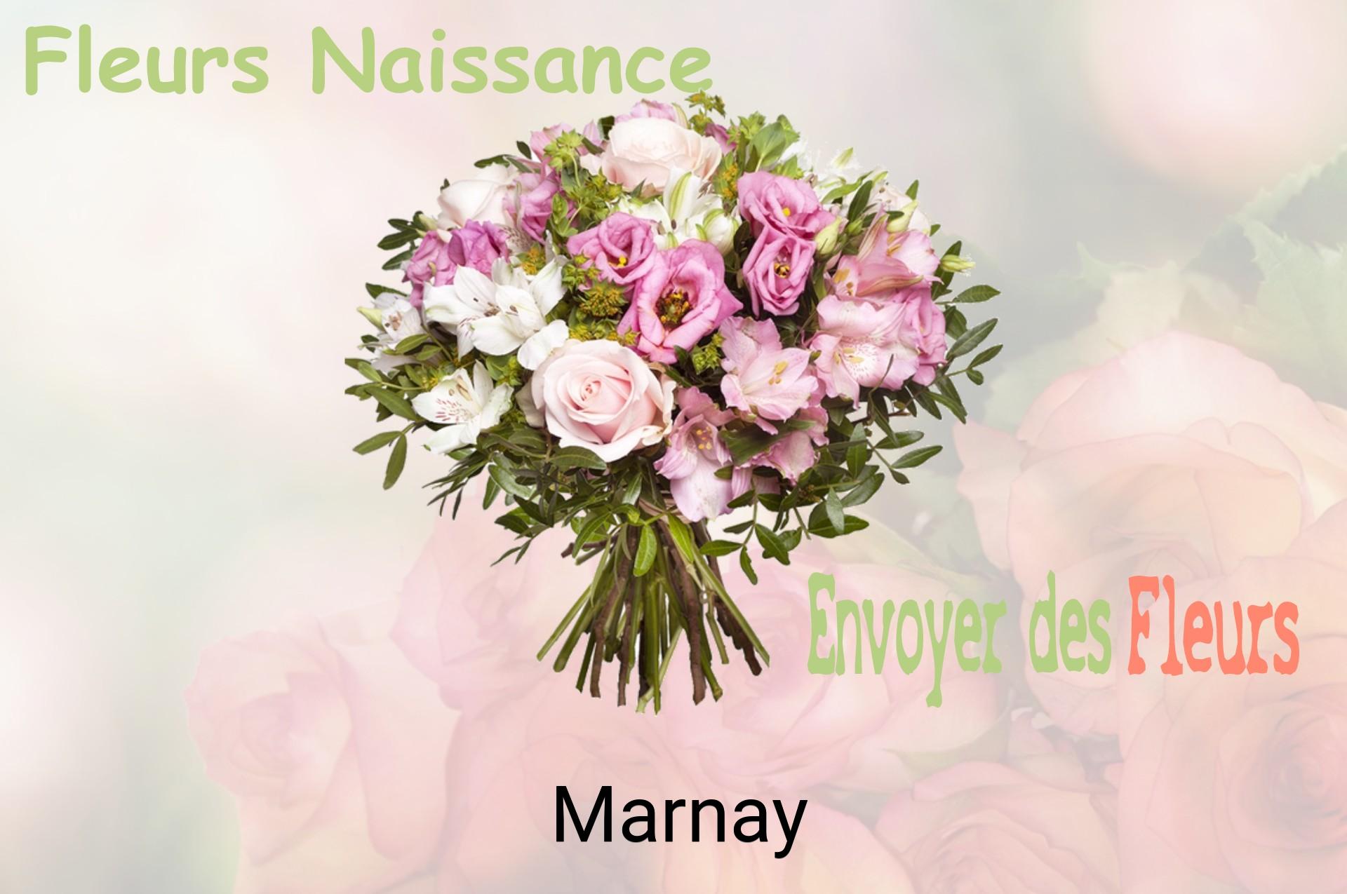 Bouquet de fleurs de naissance livré à Marnay